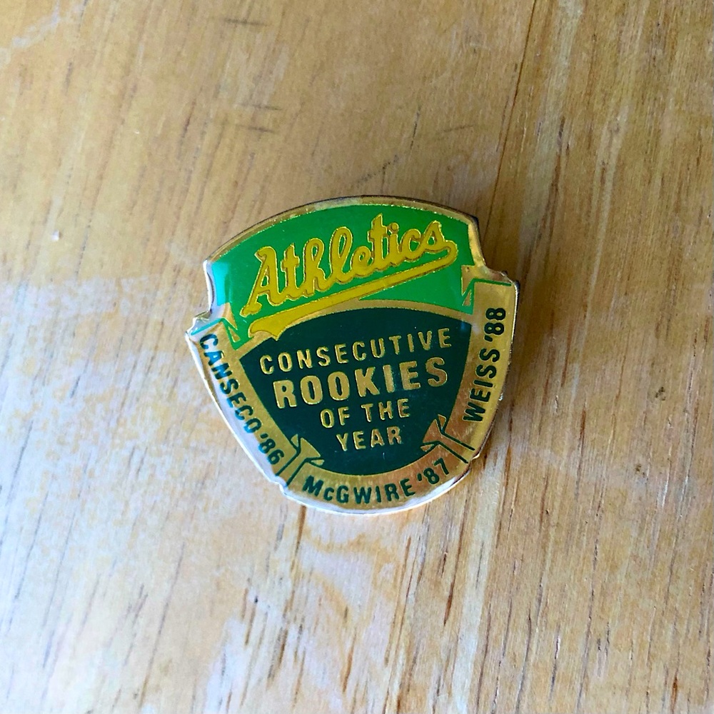 Vintage Pin - Oakland A’s Consecutive Rookies of the Year